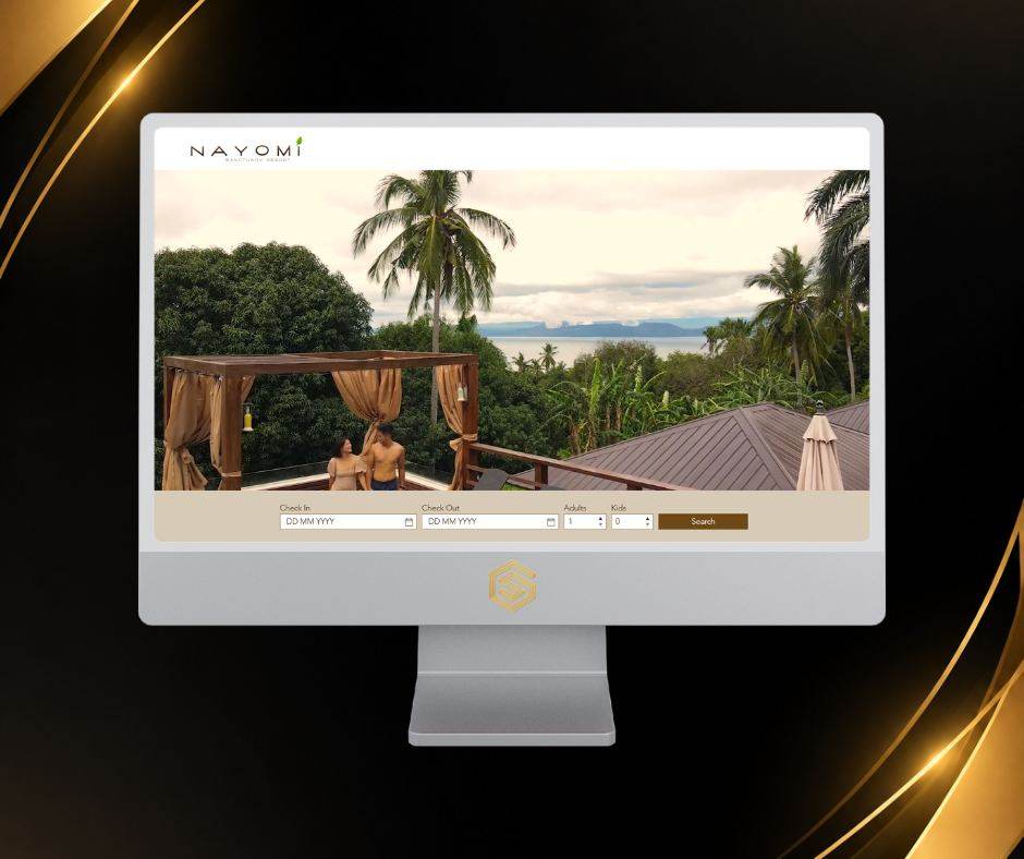 Nayomi Sanctuary Resort website screenshot